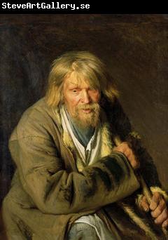 Ivan Kramskoi Old man with a crutch,